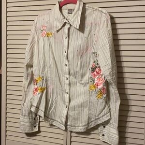 Lightweight Embellished Western Shirt